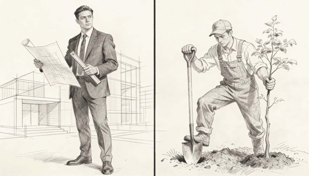The Architect vs. The Gardener- Two Different Ways to Build the Future