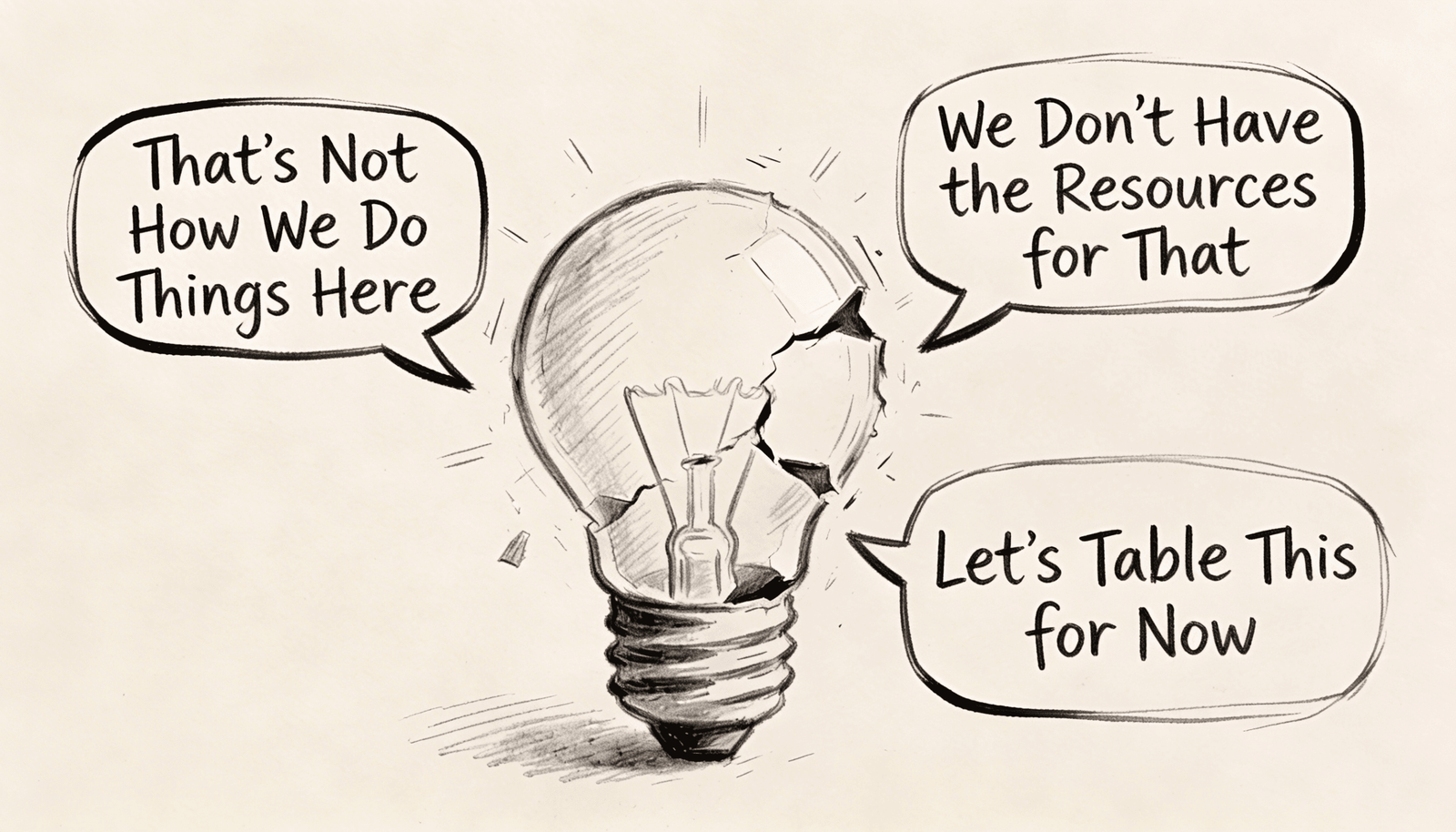 The 3 Phrases Middle Managers Use to Kill Innovation (And How to Respond)