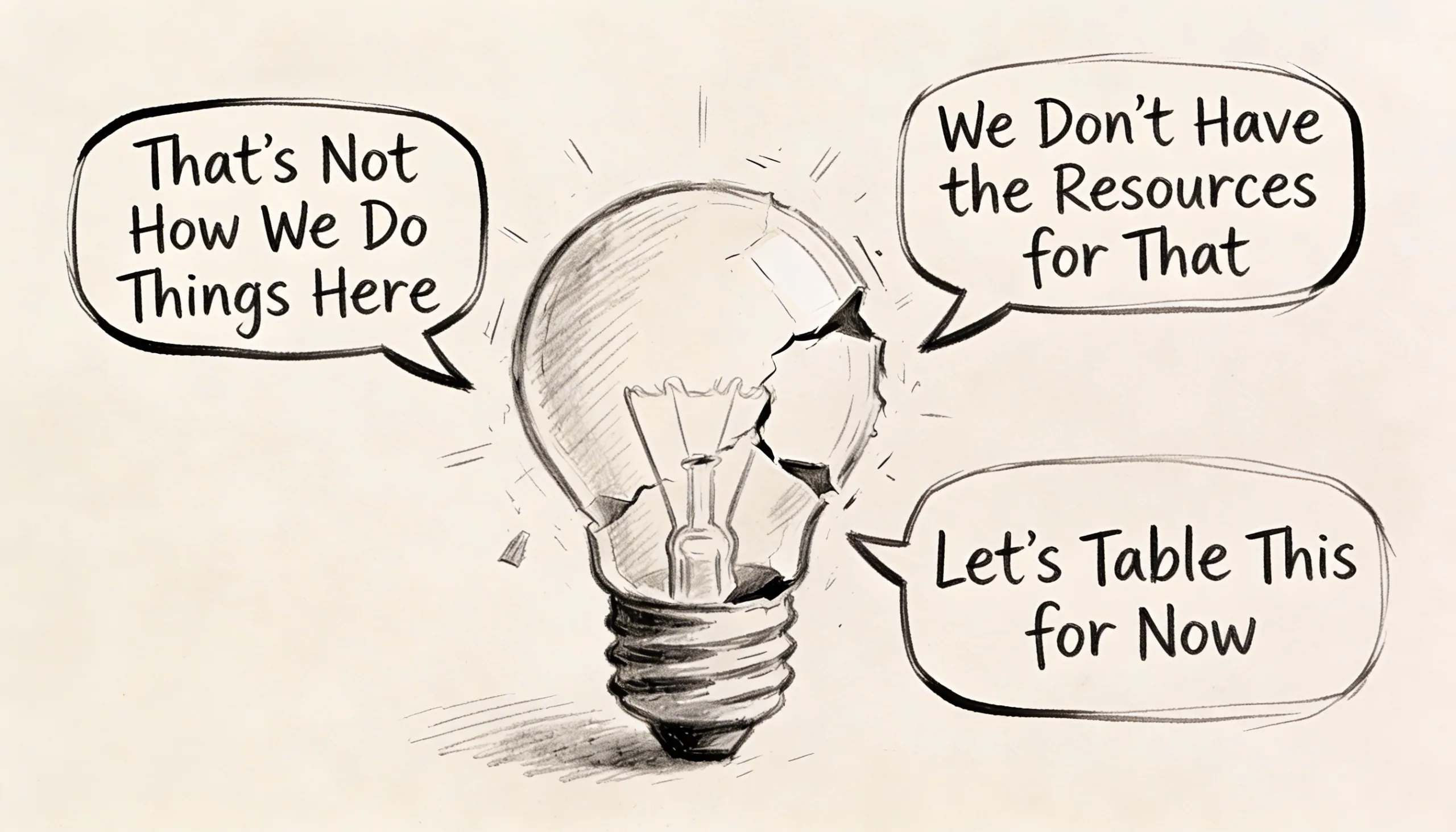 The 3 Phrases Middle Managers Use to Kill Innovation (And How to Respond)